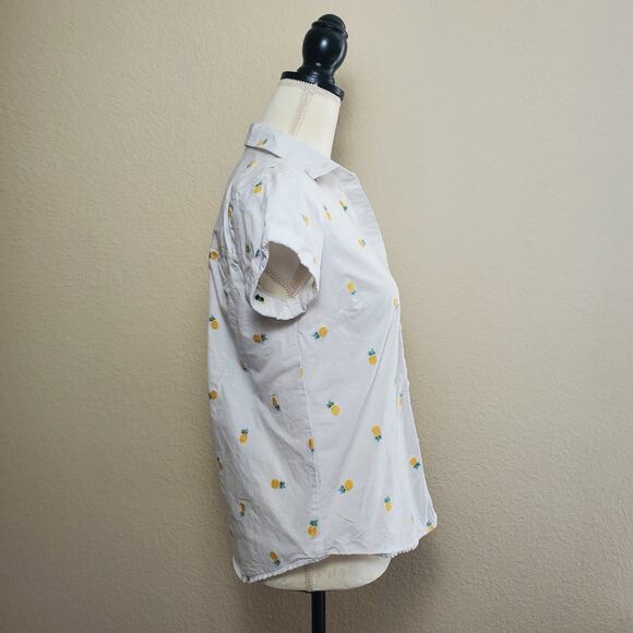 UnTuckIt Penny Pineapple Collared Blouse XS - Picture 2 of 8